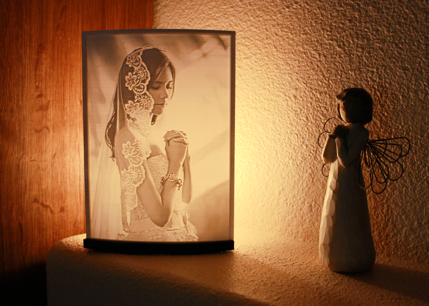 Table Lamp - Personalized 3D Printed Light Up Lithophane Lamp