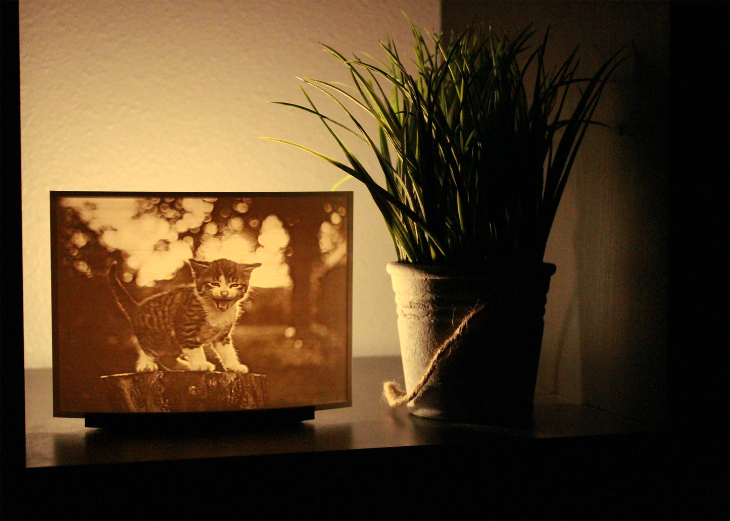 Table Lamp - Personalized 3D Printed Light Up Lithophane Lamp