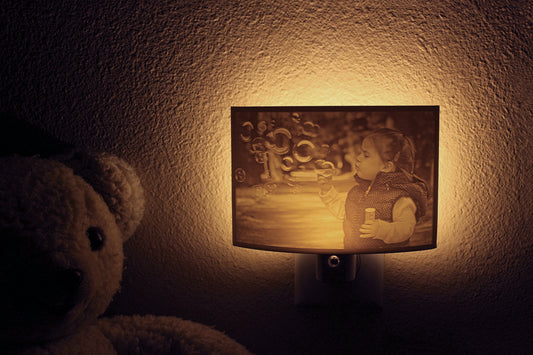Night Light - Personalized 3D Printed Light Up Lithophane Night Light