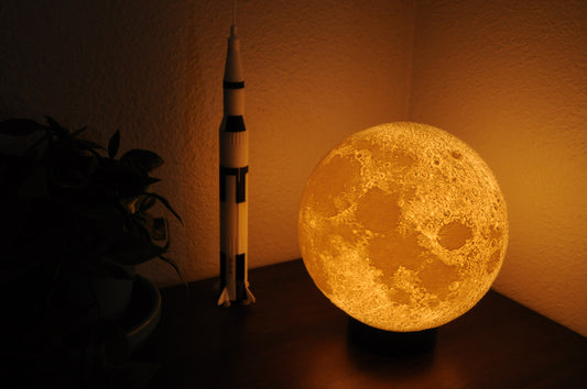 Moon Lamp - 3D Printed Moon Globe Lamp