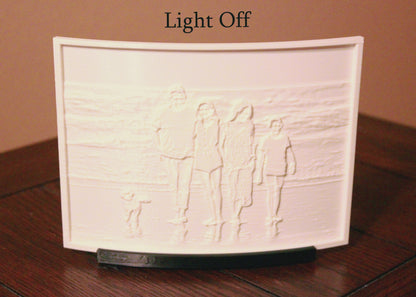 Table Lamp - Personalized 3D Printed Light Up Lithophane Lamp
